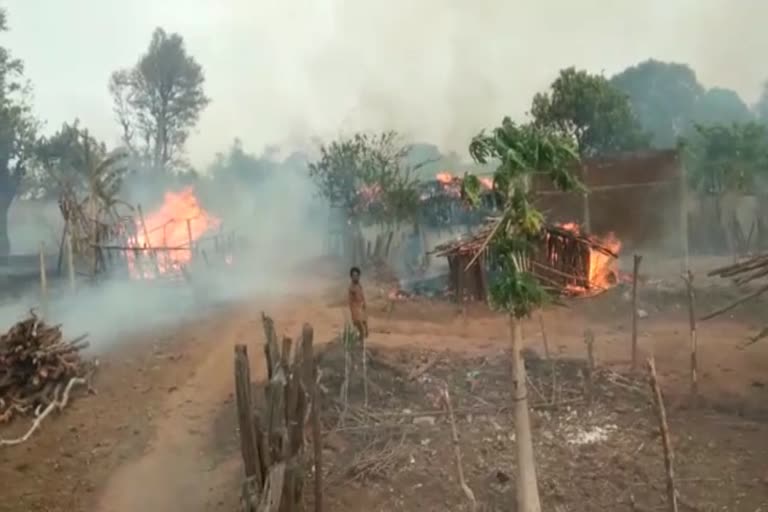 Fire in forests of Kawardha