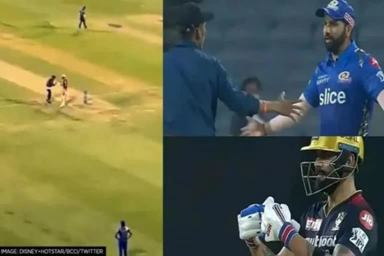 Rohit Sharma gives a virtual hug to pitch invader