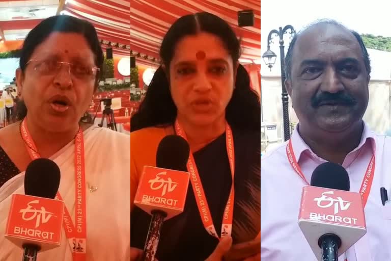 kn balagopal in cpm central committee  p satheedevi in cpm central committee  cs sujatha in cpm central committee  പി സതീദേവി കേന്ദ്ര കമ്മറ്റിയില്‍  കെഎന്‍ ബാലഗോപാല്‍ കേന്ദ്ര കമ്മറ്റി തെരഞ്ഞെടുത്തു  സിഎസ് സുജാത കേന്ദ്ര കമ്മറ്റി അംഗം