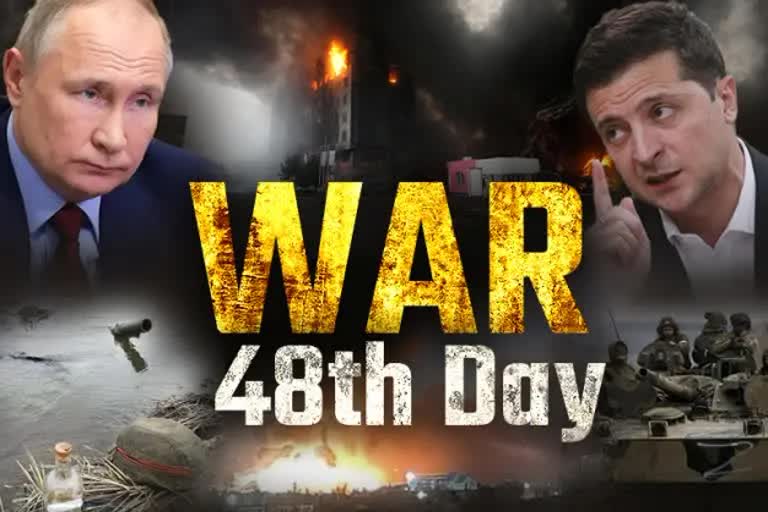 Russia ukraine war 48 day: ઝેલેન્સકીએ કહ્યું- અમે હાર માનીશું નહીં, દક્ષિણ કોરિયાને કહ્યું - અમને હથિયારોની જરૂર