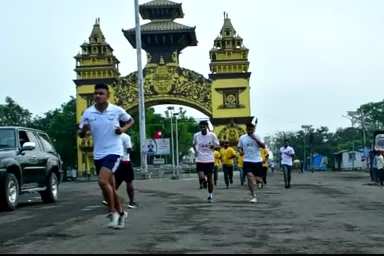 india nepal friendship race organized in raxaul