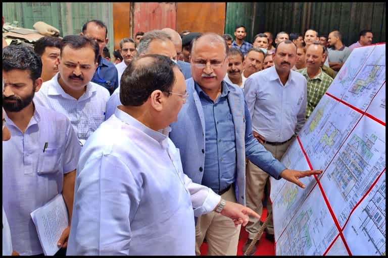 JP Nadda inspected Bilaspur Hospital