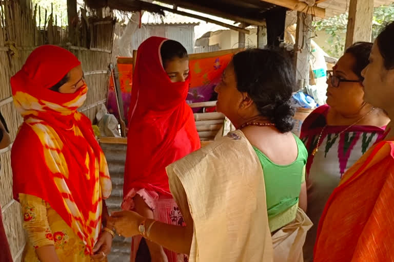 BJP Delegation at Raiganj Victim's Home