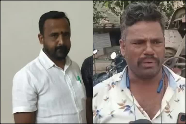 santhosh brother prashant urging to arrest a minister eshwarappa