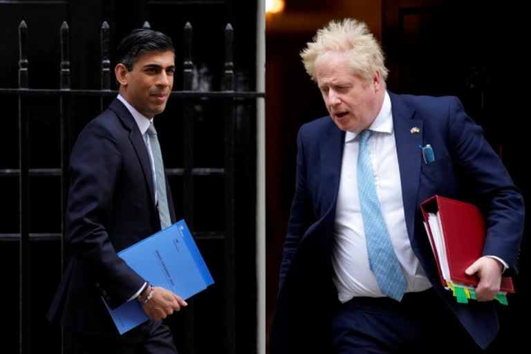 U.K. Prime Minister Boris Johnson's office said Tuesday that he and Treasure Chief Rishi Sunak will be fined by police for breaching COVID-19 regulations following allegations of lockdown parties at government offices