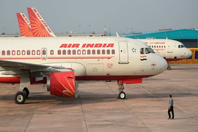 Air India plane damaged at IGI airport accident happened while pulling from truck