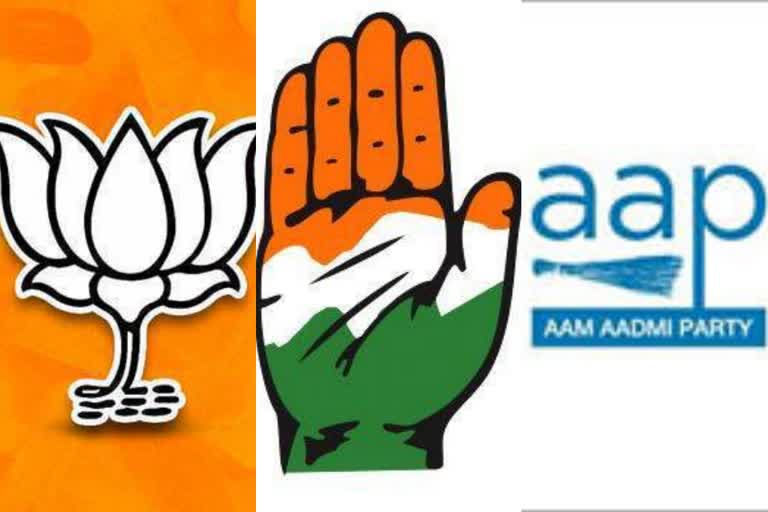 Himachal Pradesh polls  BJP Congress AAP gear up for Himachal Pradesh polls  വിജയം ആവർത്തിക്കാനൊരുങ്ങി ബിജെപിയും എഎപിയും  ഹിമാചൽ പ്രദേശ് തെരഞ്ഞെടുപ്പ്  ഹിമാചൽ പ്രദേശ് തെരഞ്ഞെടുപ്പിനൊരുങ്ങി ബിജെപി എഎപി കോൺഗ്രസ്  Himachal Pradesh assembly election 2022  ഹിമാചൽ പ്രദേശ് നിയമസഭ തെരഞ്ഞെടുപ്പ് 2022