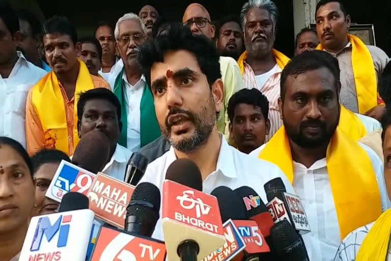 Nara Lokesh Visit Mangalagiri