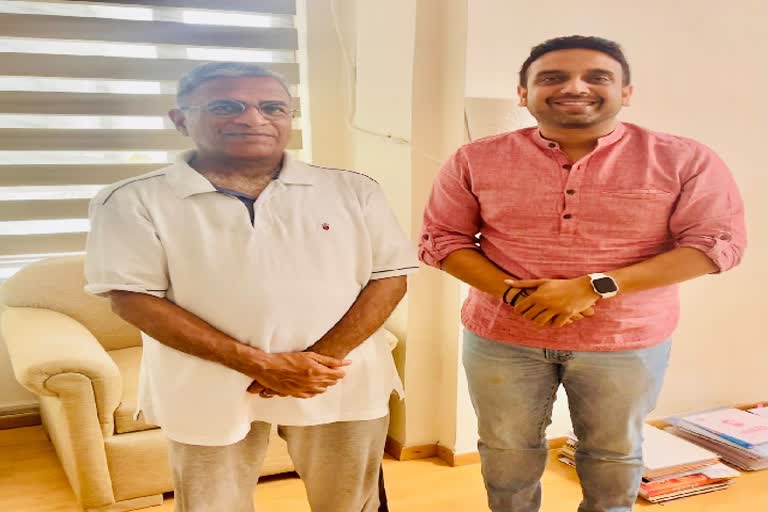 bjp-leader-kunal-sarangi-meets-rajya-sabha-deputy-chairman-harivansh-narayan-singh-in-delhi