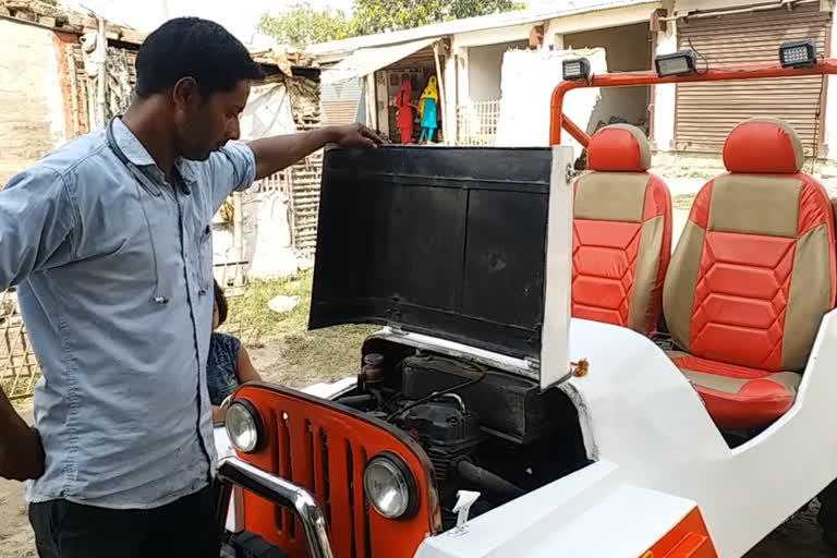 Mechanic manufactures four-seater jeep from 150 cc bike engine