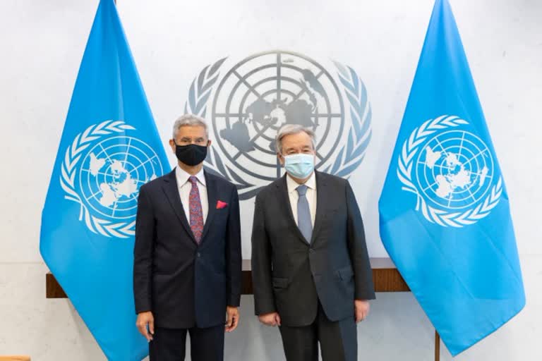 EAM Jaishankar meets UN Sec General, discusses the global impact of the Ukraine conflict, Afghanistan and Myanmar issue