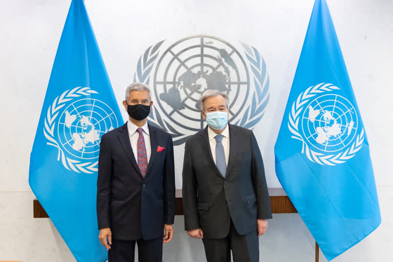 EAM Jaishankar meets UN Secretary General