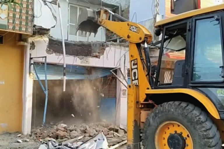 Bulldozer action in Ujjain district