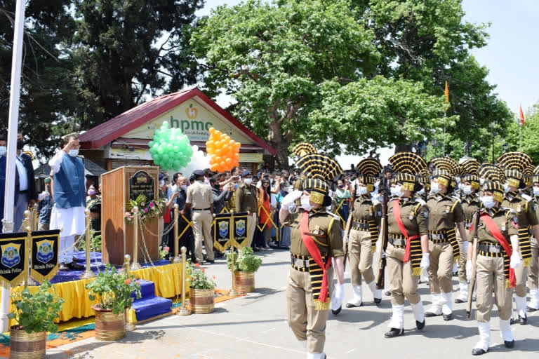 Program on Himachal Day at Ridge Maidan