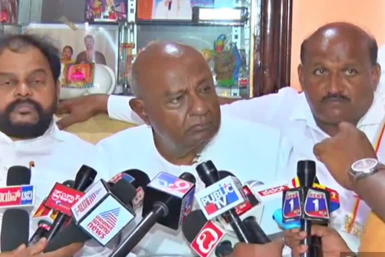 JDS senior HD Devegowda React