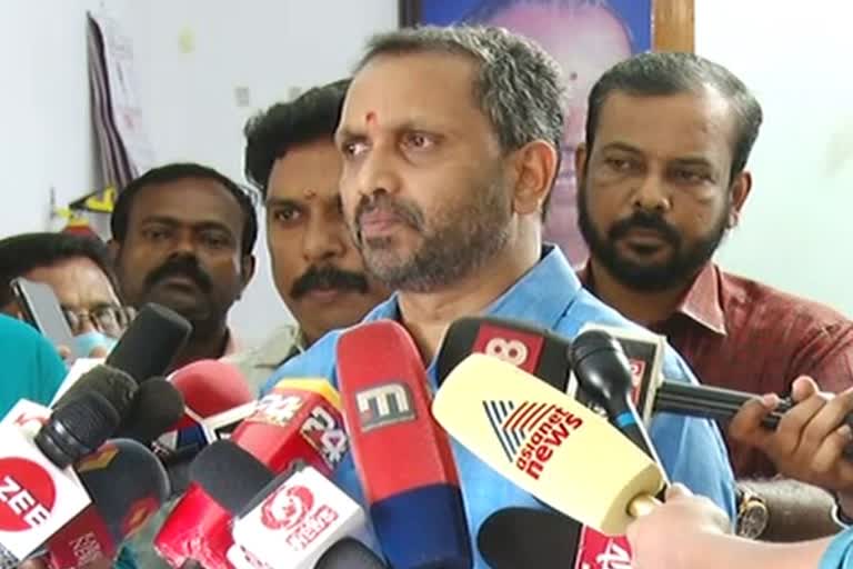 K Surendran about palakkad murders  പാലക്കാട്ടെ കൊലപാതകങ്ങള്‍ക്ക് കാരണം ആഭ്യന്തര വകുപ്പിന്‍റെ പരാജയമെന്ന് കെ സുരേന്ദ്രന്‍  പൊലീസിന്‍റെ ഭാഗത്ത് ഗുരുതര വീഴ്‌ചയെന്ന്, പാലക്കാട്ടെ കൊലപാതകളില്‍ കെ സുരേന്ദ്രന്‍  തിരുവനന്തപുരം ഇന്നത്തെ വാര്‍ത്ത  palakkad political murders