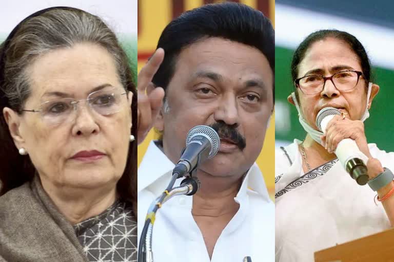 Leaders of 13 Opposition parties express concern over recent communal violence  വർഗീയകലാപങ്ങളിൽ ഉത്‌കണ്ഠ രേഖപ്പെടുത്തി പ്രതിപക്ഷനേതാക്കൾ  വർഗീയകലാപങ്ങൾക്കെതിരെ 13 പ്രതിപക്ഷ പാർട്ടികളുടെ നേതാക്കൾ  Opposition leaders against prime minister over communal violence  ജെഎൻയു സംഘർഷം  കർണാടക ഹിജാബ് വിവാദം  jnu conflict  karnataka hijab row