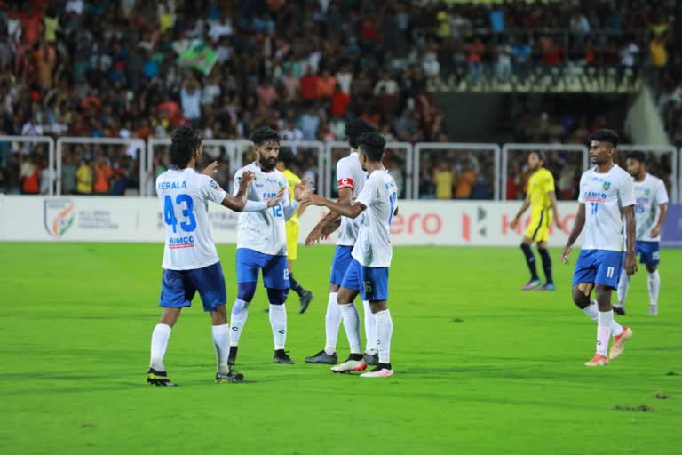 സന്തോഷ് ട്രോഫി 2022  santosh trophy 2022  kerala beats rajastan  kerala rajastan match result  jijo joseph scores hat trick  santosh trophy kerala rajastan match  സന്തോഷ് ട്രോഫി കേരളം രാജസ്ഥന്‍ മത്സരം  സന്തോഷ് ട്രോഫി കേരളത്തിന് ആദ്യ ജയം  കേരളം രാജസ്ഥാനെ തോല്‍പ്പിച്ചു  ജിജോ ജോസഫിന് ഹാട്രിക്  സന്തോഷ് ട്രോഫി കേരളം ആദ്യ ജയം