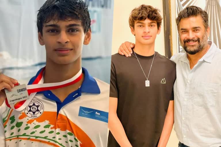 Madhavan son Vedaant bags gold medal  Vedaant bags gold medal at Danish Open  ഒരിക്കല്‍ കൂടി അഭിമാനമായി മാധവനിന്‍റെ മകന്‍ വേദാന്ത്‌