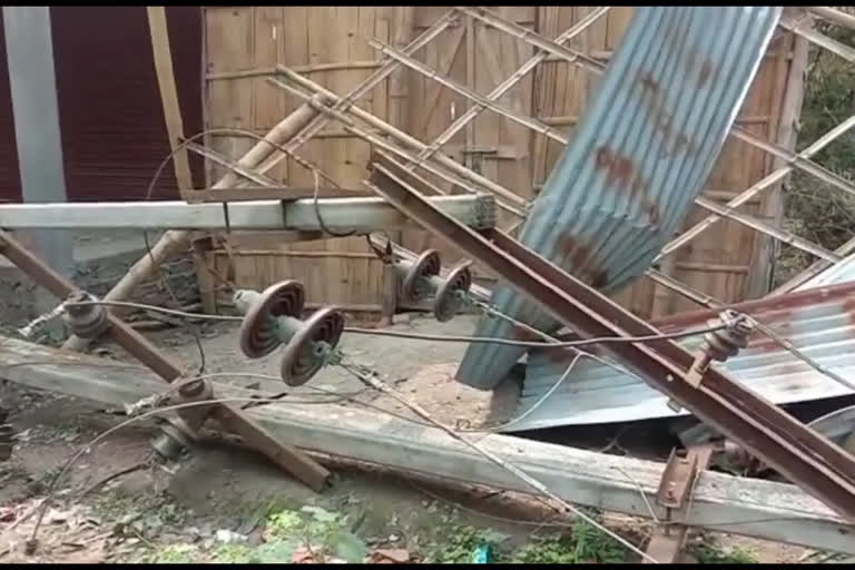 extensive damage to storm in rangia