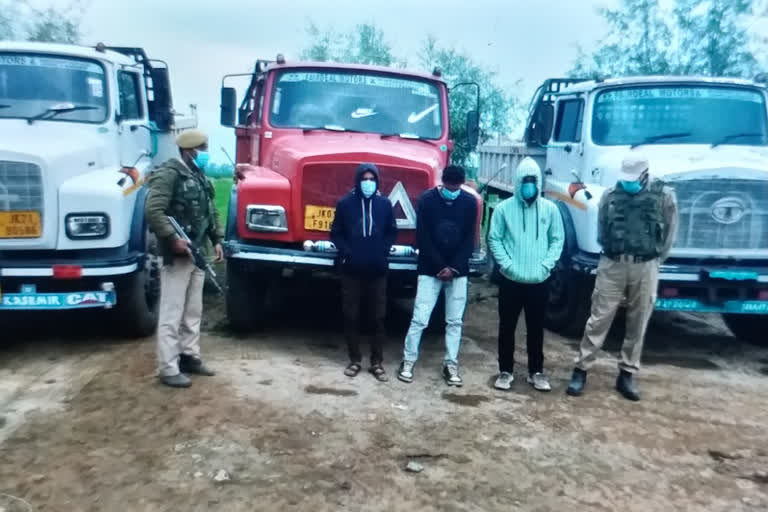 Two persons held for illegal excavation, transportation of minerals in Budgam