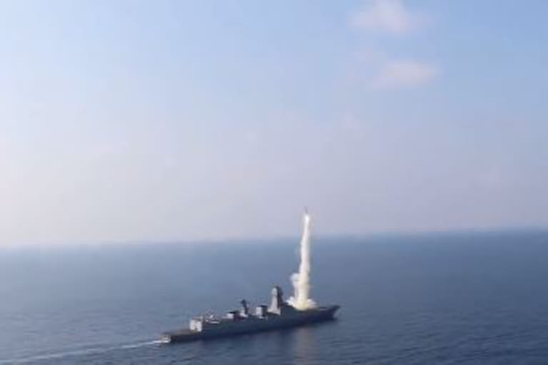 Today on the Eastern seaboard, IAF undertook live firing of BrahMos missile from a Su30 MkI aircraft. The missile achieved a direct hit on the target, a decommissioned IndianNavy ship. The mission was undertaken in close coordination with the Indian Navy