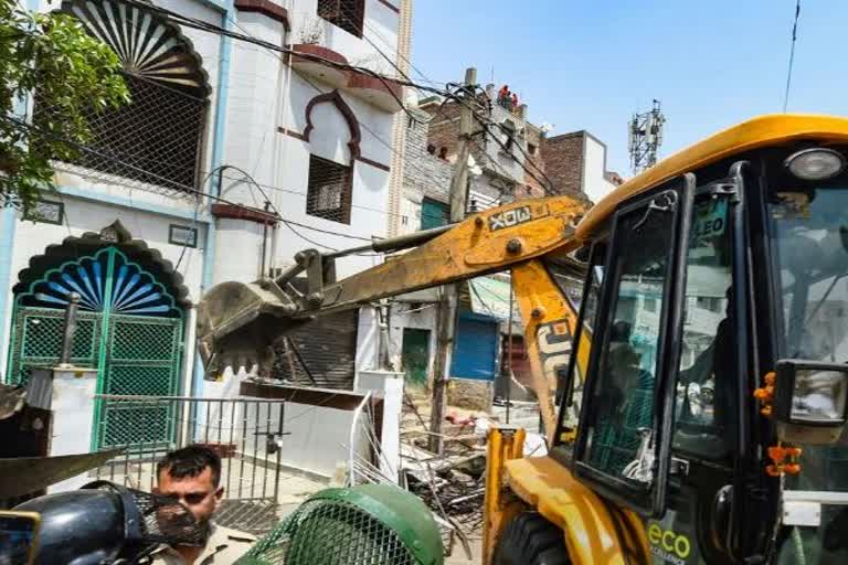 anti encroachment drive in jahangirpuri