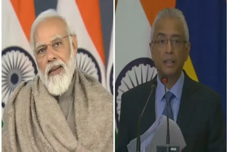 Prime Minister Narendra Modi on Wednesday held a meeting with his Mauritian counterpart Pravind Kumar Jugnauth here and discussed bilateral cooperation in many sectors