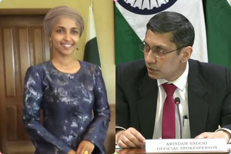 mea condemns us senator ilhan omars visit to pakistan occupied kashmir