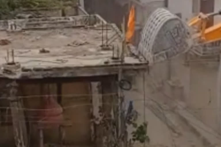 Three 300 year old temples bulldozed in Rajasthan Alwar district Viral video catches MLA blaming voters for BJP municipality