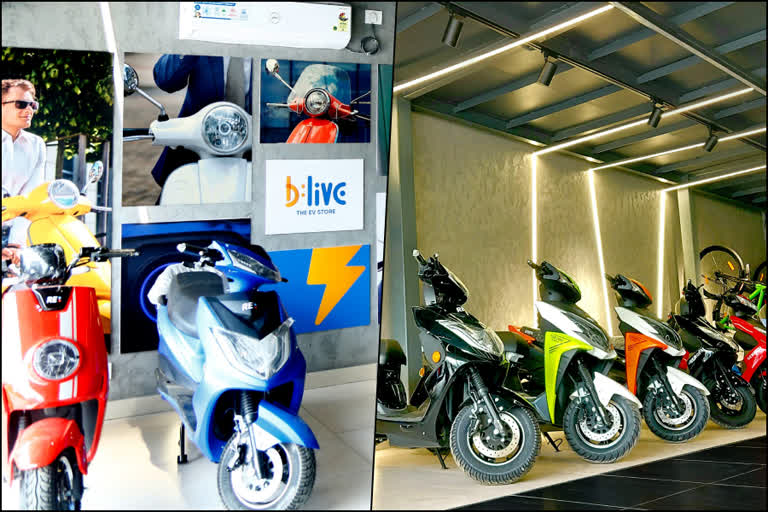 BLive ev store  Blive kochi  Blive electric scooter  ബി-ലൈവ്  ബി-ലൈവ് ഷോറൂം  ബി-ലൈവ് സ്‌റ്റോര്‍