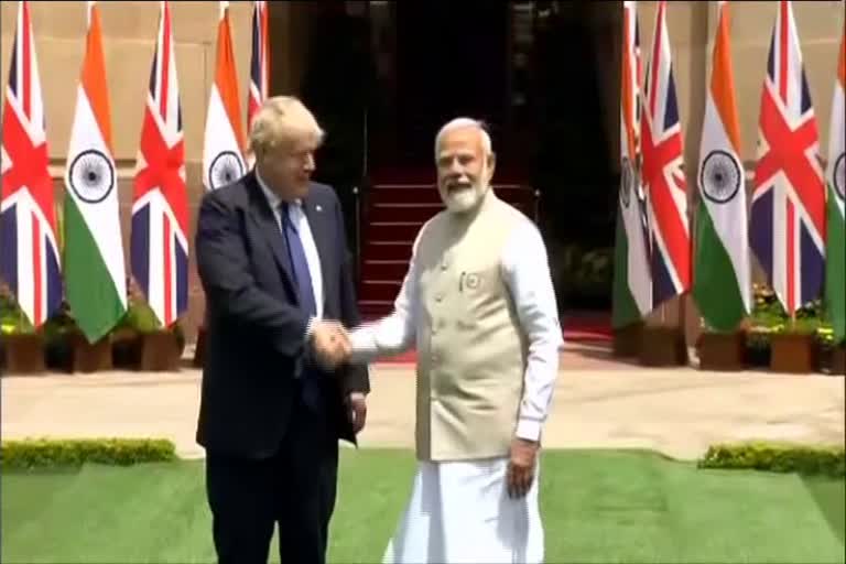 PM Narendra Modi,UK PM Boris Johnson