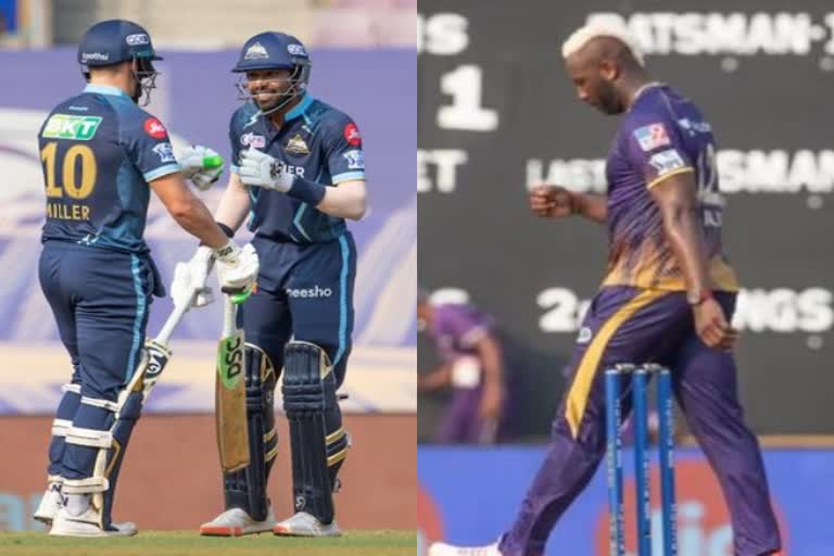 IPL 2022  KKR vs GT  Kolkata Knight Riders  Gujarat Titans  Navi Mumbai  ipl first innings Score  Sports News in Hindi  Cricket News  आईपीएल 2022  कोलकाता नाइट राइडर्स  गुजरात टाइटंस  आईपीएल में आज का मैच