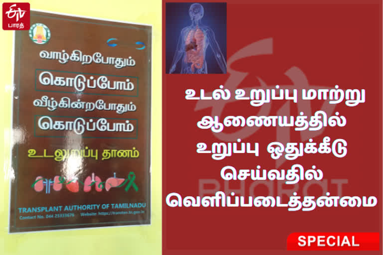 உடல் உறுப்பு மாற்று ஆணையத்தில் உறுப்பு  ஒதுக்கீடு செய்வதில் வெளிப்படைத்தன்மை