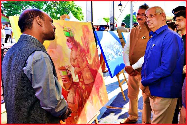 Rajendra vishwanath Arlekar in Shimla Art Festival