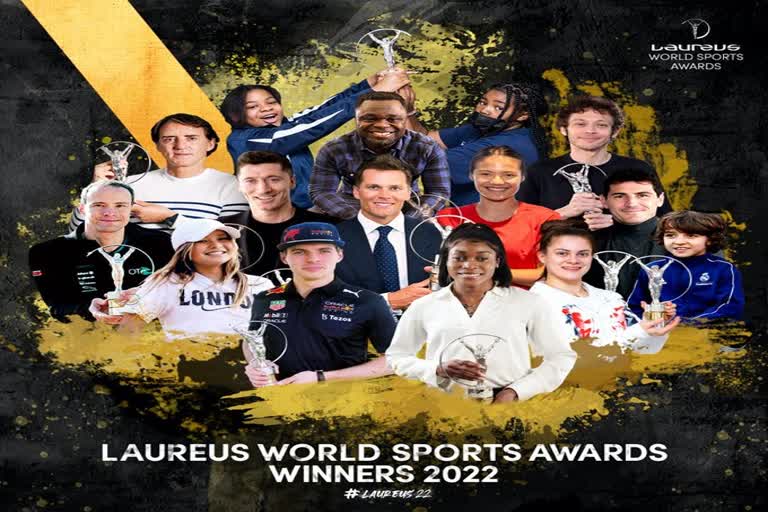 ലോറസ് പുരസ്‌കാരം 2022  laureus sports award 2022  ലോറസ് പുരസ്‌കാര നിറവിൽ കായികലോകം  Laureus sports awards Max Verstappen and Elaine Thompson top honors  Max Verstappen and Elaine Thompson  ലോറസ് പുരസ്‌കാര നിറവിൽ കായികലോകം; മാക്‌സ് വെസ്‌റ്റാപ്പനും എലൈന്‍ തോംപ്‌സണും മികച്ച താരങ്ങൾ  മാക്‌സ് വെസ്‌റ്റാപ്പനും എലൈന്‍ തോംപ്‌സണും മികച്ച താരങ്ങൾ  World Sportsman of the Year  World Sports woman of the Year 2022  Laureus World Sports Academy  ലോറസ് വേൾഡ് സ്പോർട്സ് അക്കാദമി,  എമ്മ റഡുകാനു  Emma Raducanu  Laureus World Breakthrough of the Year Award  Laureus World Team of the Year Award  Laureus World Comeback of the Year Award  Action Sportsperson of the Year  Laureus Sport For Good Society Award for real madrid  Sportsperson of the Year with a Disability  Lifetime Achievement Award