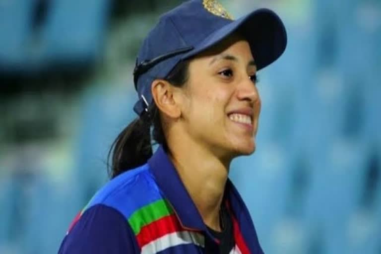 Smriti Mandhana  Smriti Mandhana involved in heated exchange  Smriti Mandhana Mankading  മങ്കാദിങ്ങിലൂടെ ഔട്ടായി; എതിര്‍ ടീമിനോട് കോര്‍ത്ത് സ്‌മൃതി മന്ദാന  Senior Women s T20 League  സീനിയര്‍ വുമണ്‍സ് ടി20 ലീഗ്