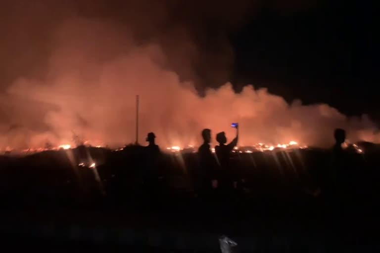 Major Fire Outbreak In Manesar Gurugram