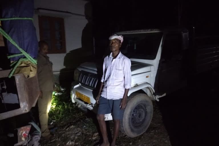 forest department seized bolero pikup van