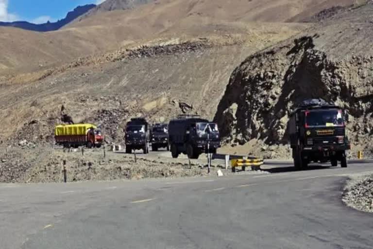 road construction on india china border