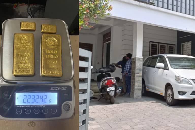 gold smuggling Customs raid  Thrikkakara Municipality Vice Chairman  nedumbassery airport smuggled gold seized  സ്വർണ കള്ളക്കടത്ത് തൃക്കാക്കര നഗരസഭ വൈസ് ചെയർമാൻ  നഗരസഭ വൈസ് ചെയർമാന്‍റെ വീട്ടിൽ കസ്റ്റംസ് റെയ്‌ഡ്