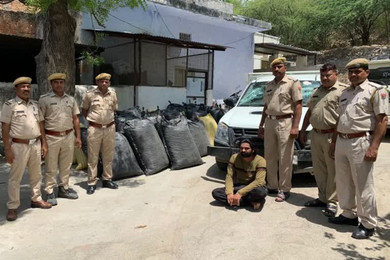Police recovered more than 6 quintals of doda sawdust
