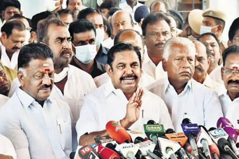 எடப்பாடி பழனிசாமி செய்தியாளர் சந்திப்பு