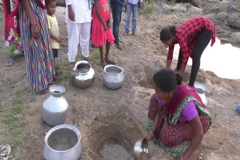 Villagers forced to drink dirty water