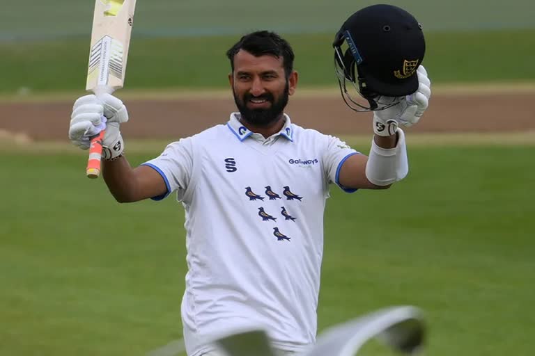 Cheteshwar Pujara equals Azharuddin s record in County Championship  Cheteshwar Pujara  Cheteshwar Pujara County Championship record  ചേതേശ്വര്‍ പൂജാര  ചേതേശ്വര്‍ പൂജാര കൗണ്ടി ചാമ്പ്യന്‍ഷിപ്പ് റെക്കോഡ്