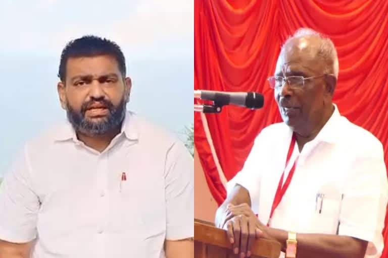 mm mani statement against bjp  mm mani statement against edamalakkudy people  mm mani statement against bjp and edamalakkudy idukki  mm mani idukki  ബിജെപിക്കെതിരെ എംഎം മണി  എംഎം മണിയുടെ പരാമർശം  ബിജെപി എംഎം മണിയുടെ പരാമർശം  എംഎം മണിയുടെ പരാമർശം ബിജെപി രംഗത്ത്  ബിജെപി സംസ്ഥാന നേതൃത്വം  ബിജെപി മധ്യമേഖല പ്രസിഡന്‍റ് എന്‍ ഹരി