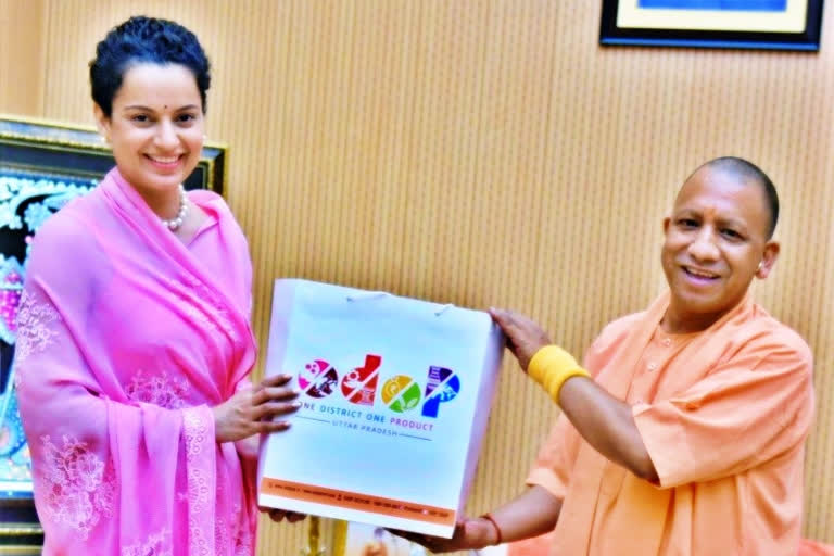 'It was a wonderful evening': Kangana Ranaut meets UP CM Yogi Adityanath at his residence