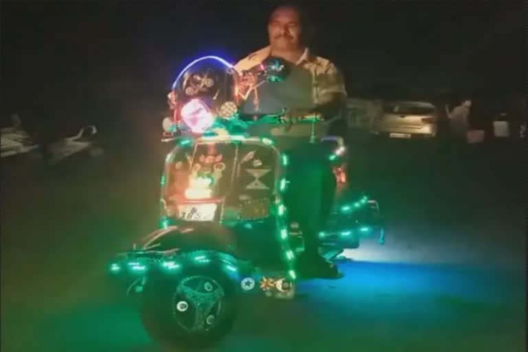 Akram of Jabalpur made super scooter