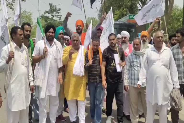 farmers protest in karnal