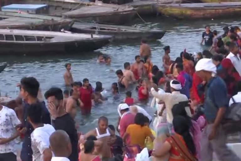 Akshaya Tritiya 2022 People celebrate with fervour, take holy dip in Ganga